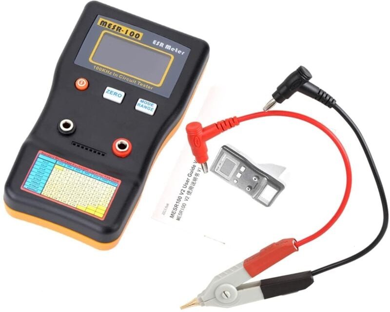 Widerstandsmessung, MESR-100 ESR-Kondensatortester Ohmmeter Professionelle Messung des Innenwiderstands von Kondensatore...