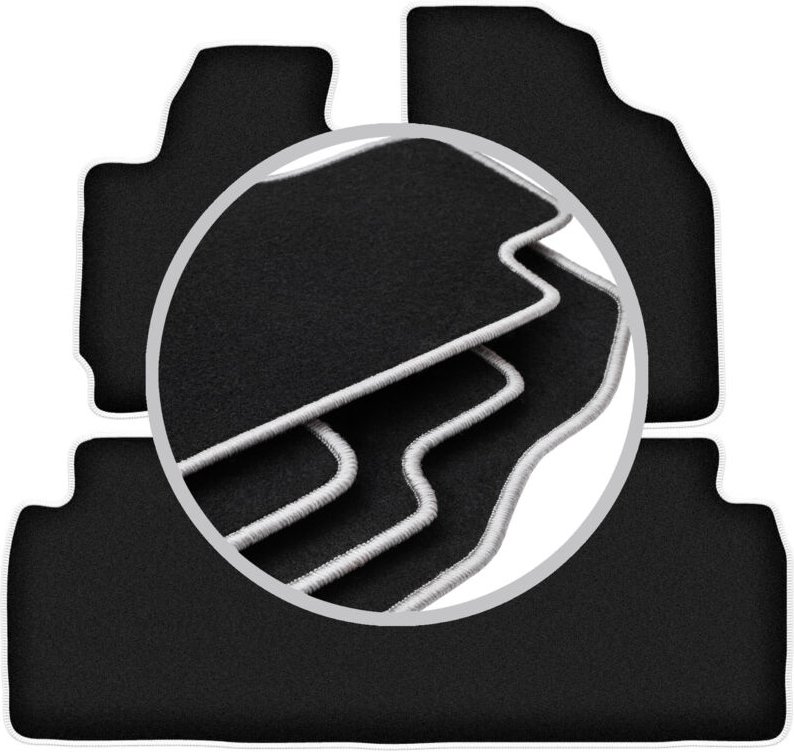 CARLUX-SILVER Autofußmatten für: Mazda MPV II LW Minivan (1999-2006)