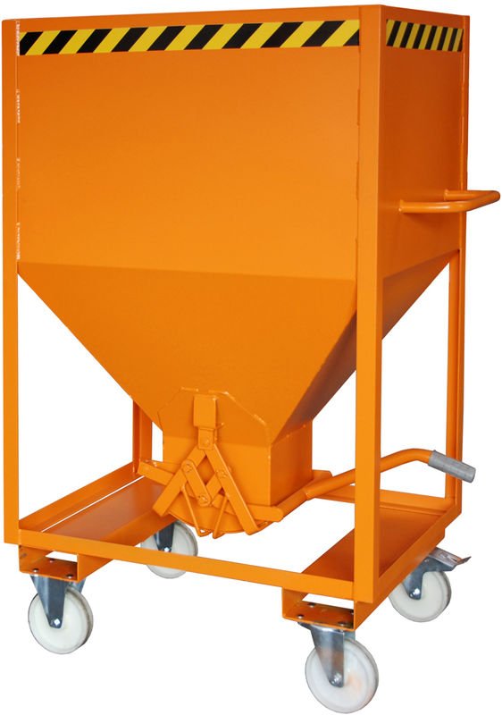 Bauer Silobehälter SRE 600, lackiert, Gelborange