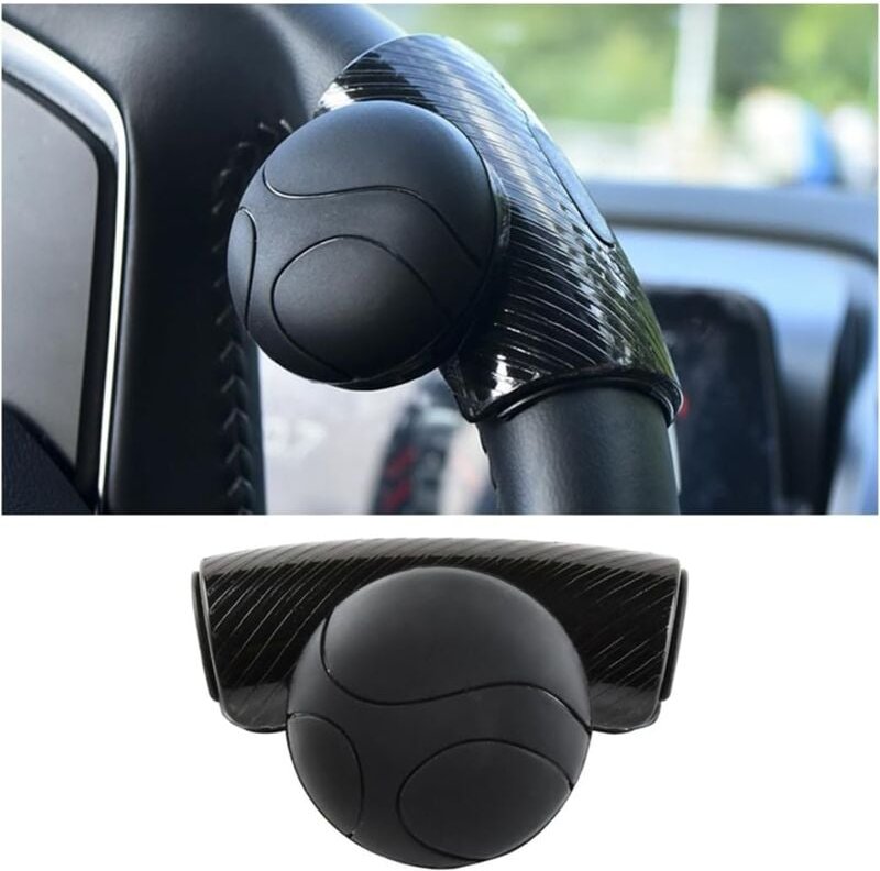 Thumbnail - Auto-Lenkradknopf, universeller Lenkradspinner aus Silikon, 360 ° drehbarer Lenkrad-Erinnerungsknopf, geeignet für alle ...