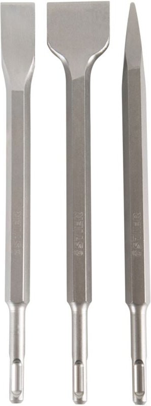 STIER Meißel-Set, SDS-plus, 3-teilig, SDS Meißel, Bohrhammer Meißel, Bohrmeißel, SDS Plus Meißel Set