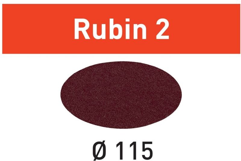 Schleifscheibe stf D115 P100 RU2/50 Rubin 2 - Festool