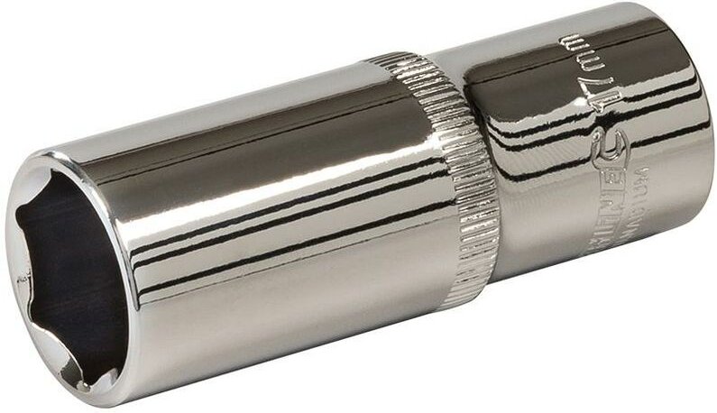 Silverline - Sechskant-Steckschlüssel, lang, metrisch, 3/8-Zoll-Antrieb 17 mm