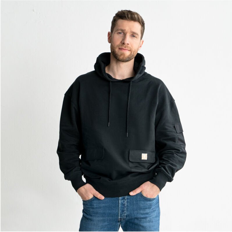 STIER Heavy Hoodie Functional Pocket organic cotton S Black
