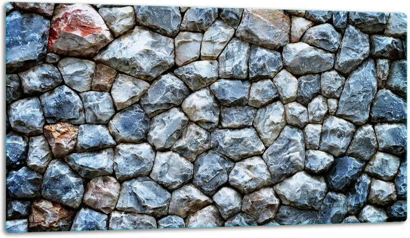 Glasschild Schneidebrett 52x30 Stein