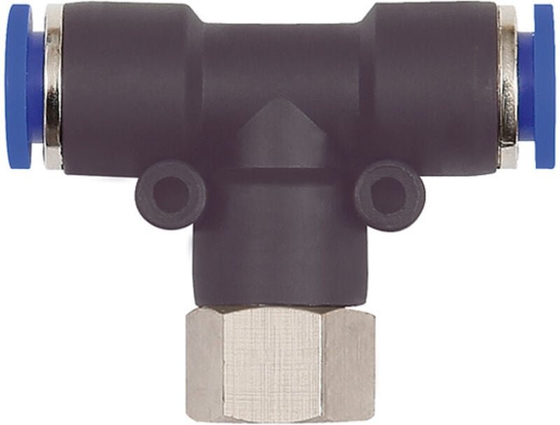 Riegler T-Steckverschraubung »Blaue Serie«, drehbar, G 1/8 innen, Ø 4 mm