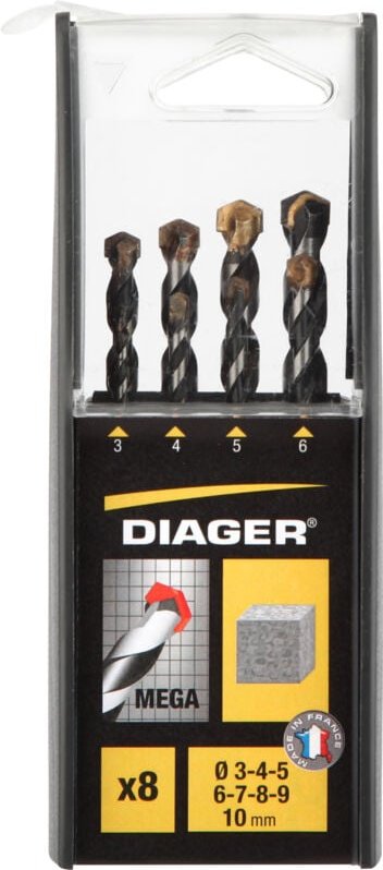Thumbnail - Set mit 8 Betondübeln MEGA zylindrischer Aufsatz - 256C