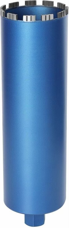 Diamantbohrkrone Kernbohrer für Kernbohrgerät mit Turbo, 1 1/4', ø 122mm, Gesamtlänge 460 mm, Nass Trocken Dosenbohrer D...