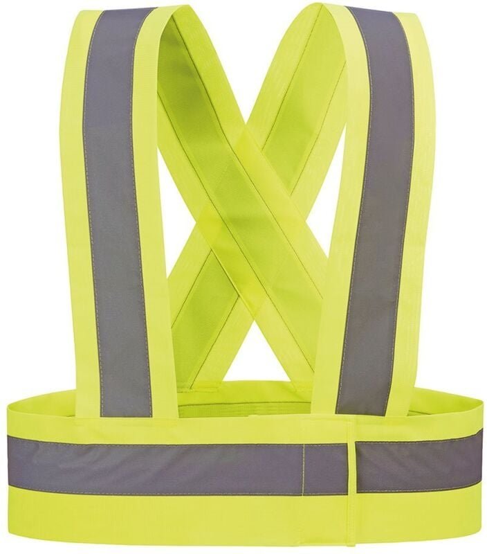 Juba - Gut sichtbare Hosenträger, fluoreszierende gelbe Farbe, hvt, Größe xl