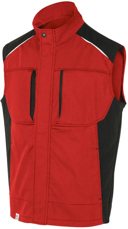 Kübler Weste activiq 7250 mittelrot/schwarz Gr. 3XL