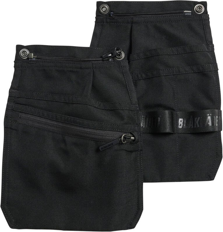 Abnehmbare Nieten-Taschen 2170 - Schwarz L/XL