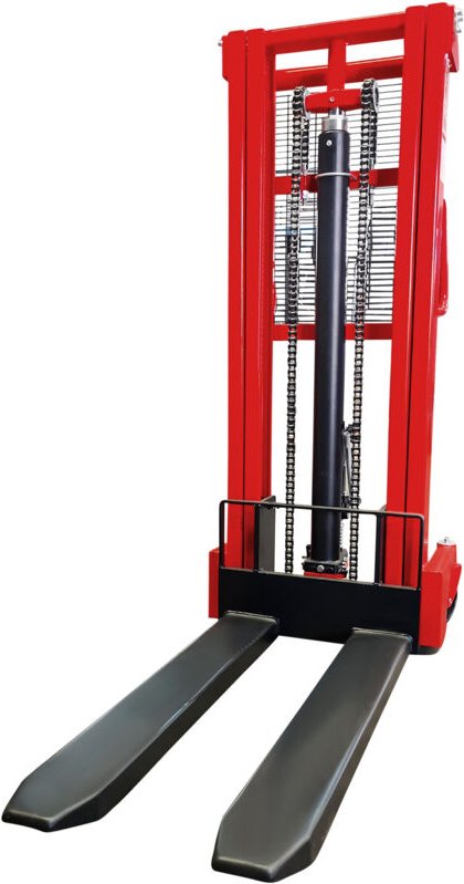 Hydraulik-Stapler, Tragkraft 1000kg, Hubhöhe 2500mm, Qualitäts-Hydraulikpumpe, Profil-Stahlkonstruktion - Stier