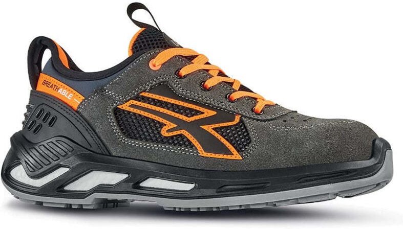 U-power - u.power Sicherheitsschuh Ryder Gr.46 grau/orange S1P src esd EN20345 Leder - RS20016-46