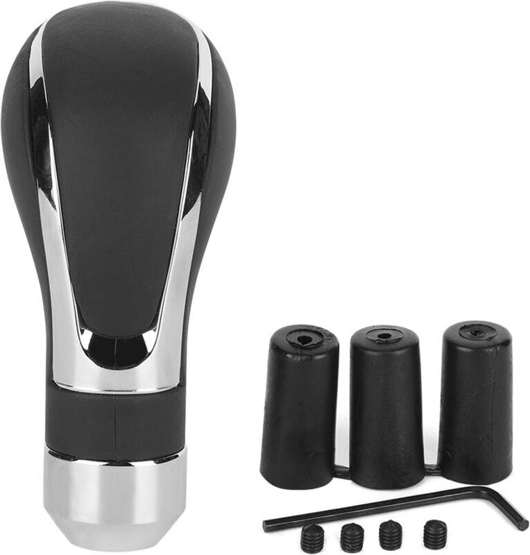 Zoternen - kimiss Schaltknauf, Universal-Schaltknauf aus Kunststoff für automatische Autos (Schwarz)