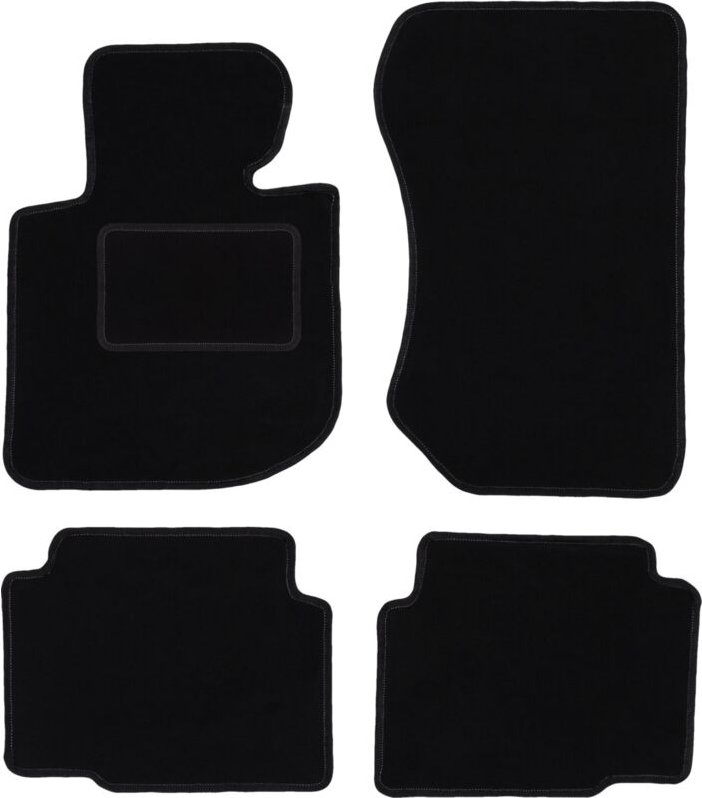 Schwarze Veloursmatten für: BMW 3 E36 Kompakt, Coupé, Limousine, Kombi, Touring (1991-2000)
