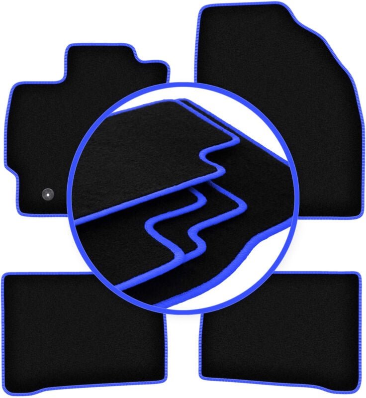 CARLUX-BLUE Autofußmatten für: Toyota Prius III Fließheck (2009-2011)