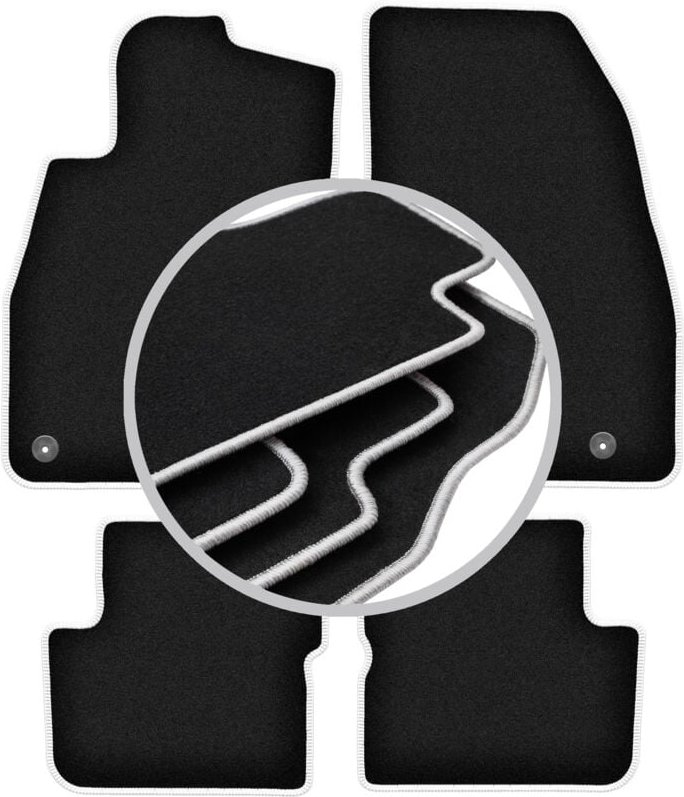 CARLUX-SILVER Autofußmatten für: Opel Corsa D Fließheck (2006-2015)