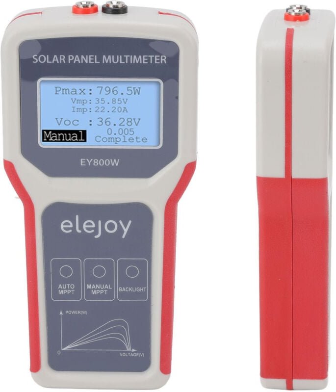 SUNXURY Solarpanel-Tester-Multimeter, multifunktionaler LCD-MPPT-Solarpanel-Tester, für Photovoltaik-Panel
