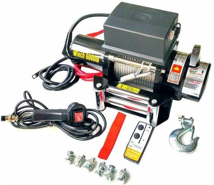 SC6.0X elektrische seilwinde 3300W 12V max. 2721KG länge 20M motorseilwinde Ø7,2MM - Varan Motors