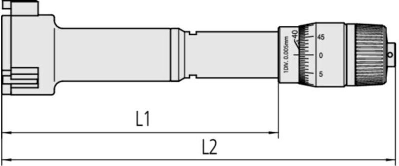 Mitutoyo - 3-Linien Innenmessschraube Holtest 16-20mm, 0,005mm