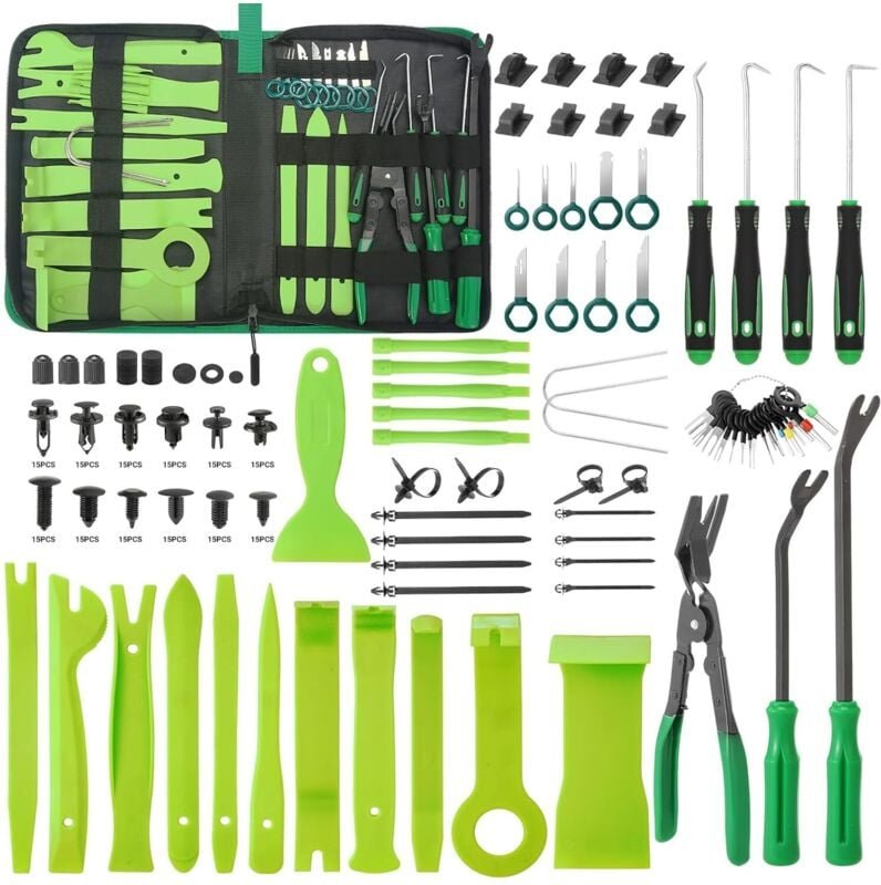 415-teiliges Werkzeugset zum Entfernen von Verkleidungen, Werkzeuge zum Installieren von Innenverkleidungen mit Nietklam...