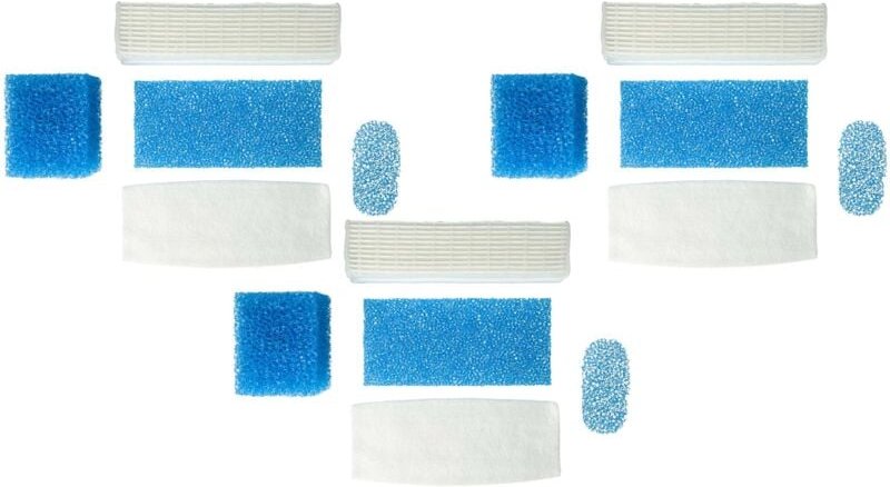 Filter-Set kompatibel mit Thomas Twin T1 Aquafilter, T2 Aquafilter, tt Aquafilter Staubsauger - 15x Filter - Vhbw