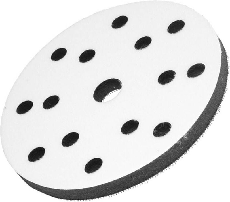 Thumbnail - Weicher Schwamm-Puffer-Pad, Durchmesser 150 mm für Schleifpads, mit magischem Klebepatch, rüttelfest und geräuschreduzie...