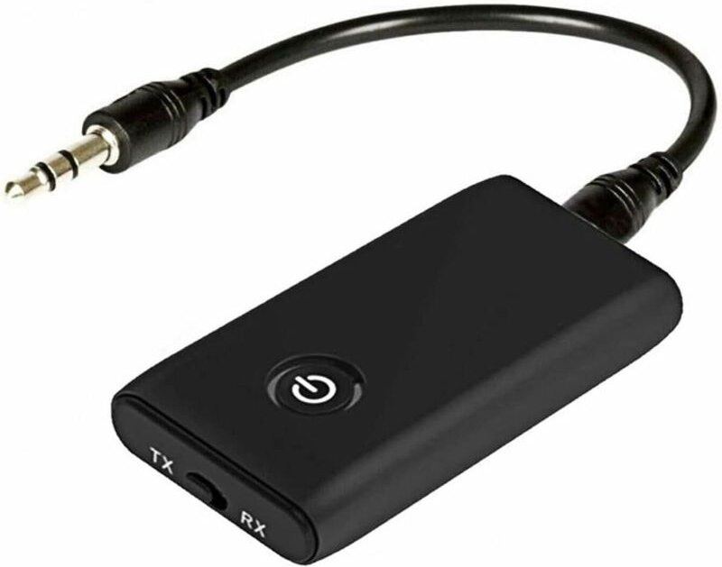 Bluetooth 5.0 Sender- und Empfängeradapter, Bluetooth 2-in-1-Adapter, 3,5-mm-Klinkenstecker APTX und USB, kompatibel mit...