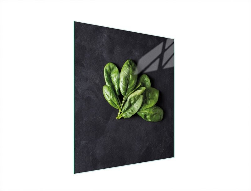 Glasschneidebrett 45x52 Basilikum