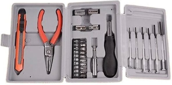 24-teiliger Werkzeugkoffer für Feinmechaniker