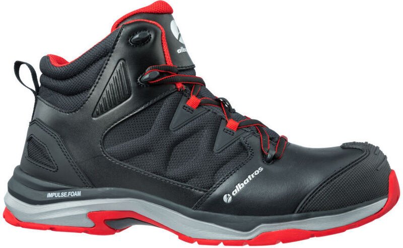 Thumbnail - Albatros - Sicherheitsstiefel ultratrail black mid Größe 40 schwarz/rot ( 4300700560 )