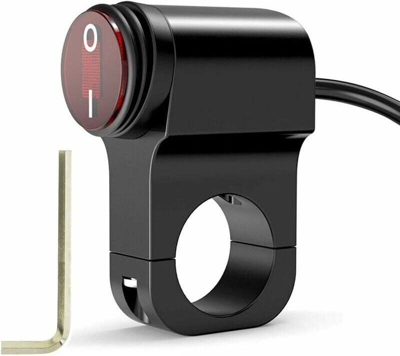 Thumbnail - ZVD-12V Wasserdichter Scheinwerferschalter für Motorrad-ATV, Motorrad-Scheinwerferschalter, LED-Nebelscheinwerfer-Ein-/A...