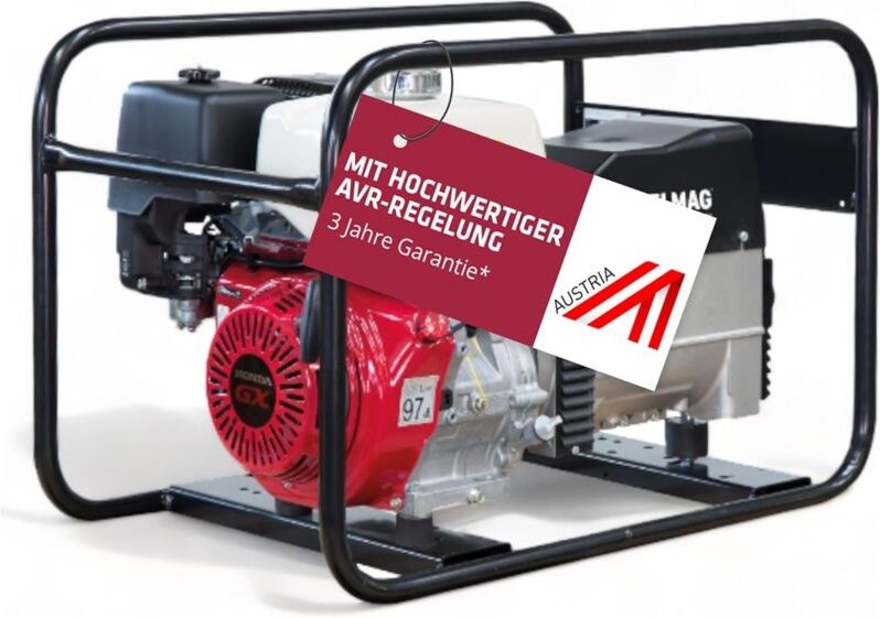 Stromerzeuger seb 7500WD-AVR mit HONDA-Motor GX390 mit erhöhter Schieflastfähigkeit und AVR-Regelung - Elmag