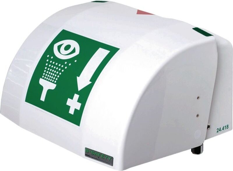 Augendusche PremiumLine m.Auffangbecken+Abdeck.Wm.3/8 ag Zoll - br 850 005 - B-safety