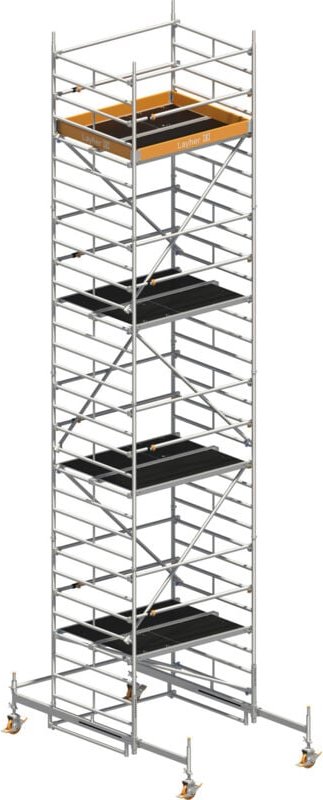 Layher Rollgerüst Uni Kompakt P2 mit Uni Telegeländer 9,38m AH