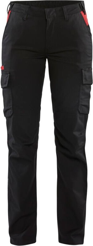 Industrie-Stretchhose 2D Damen 7144 - Schwarz/Rot 2XL - FR(52) - SE(C50) - Standards
