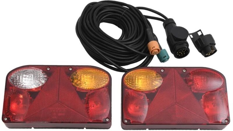 Anhängerleuchten 2 Stk. Rot 23x6x13 cm 12V Klassisch - Vidaxl