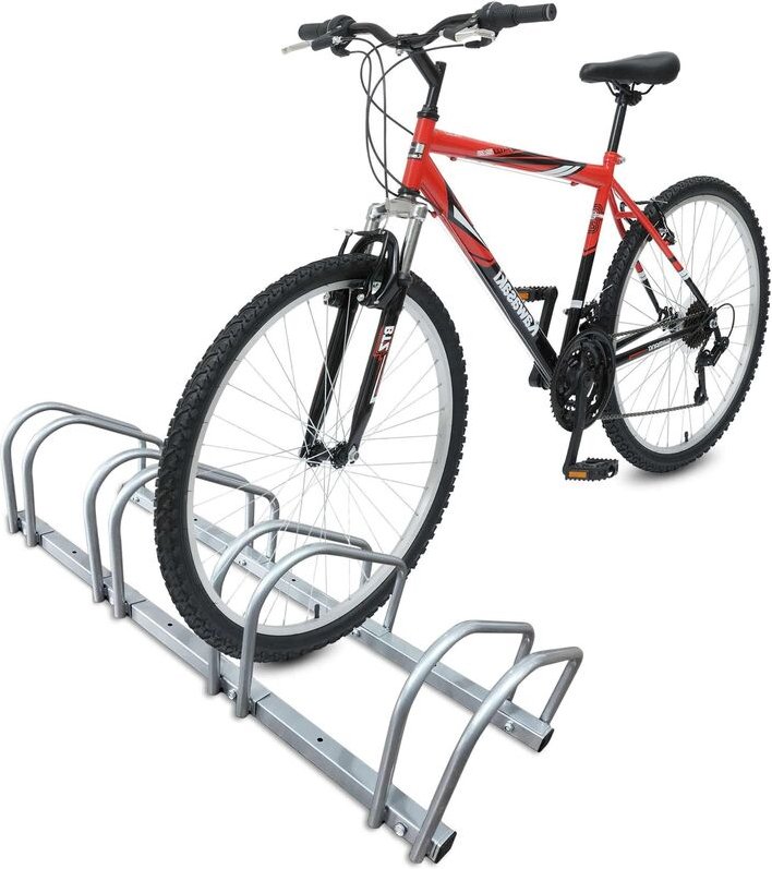 Fahrradständer, Boden und Wandmontage, Silber - Vounot