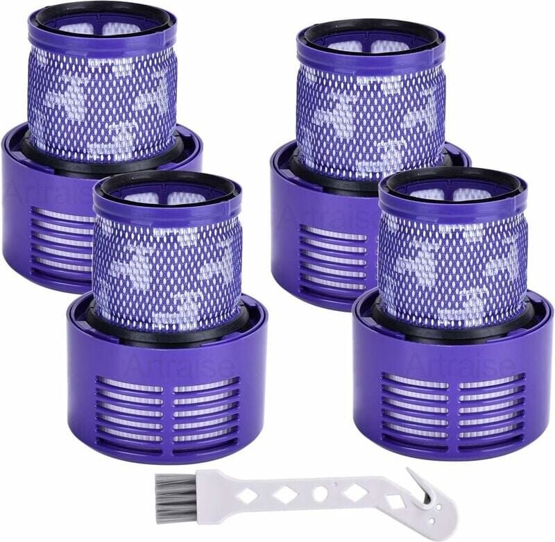 4er-Pack waschbare Ersatzfilter für Dyson V10 SV12 Cyclone Animal – kompatibel mit Dyson DY-969082-01