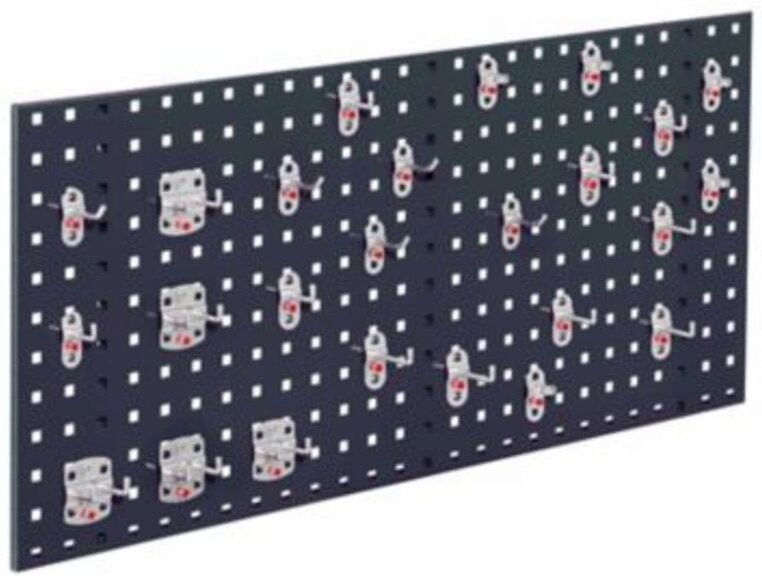Kappes ®RasterPlan Einsteigerset 8 1x Lochplatte 1000x450mm 1x Werkzeughaltersortiment 25-teilig Anthrazitgrau RAL 7016