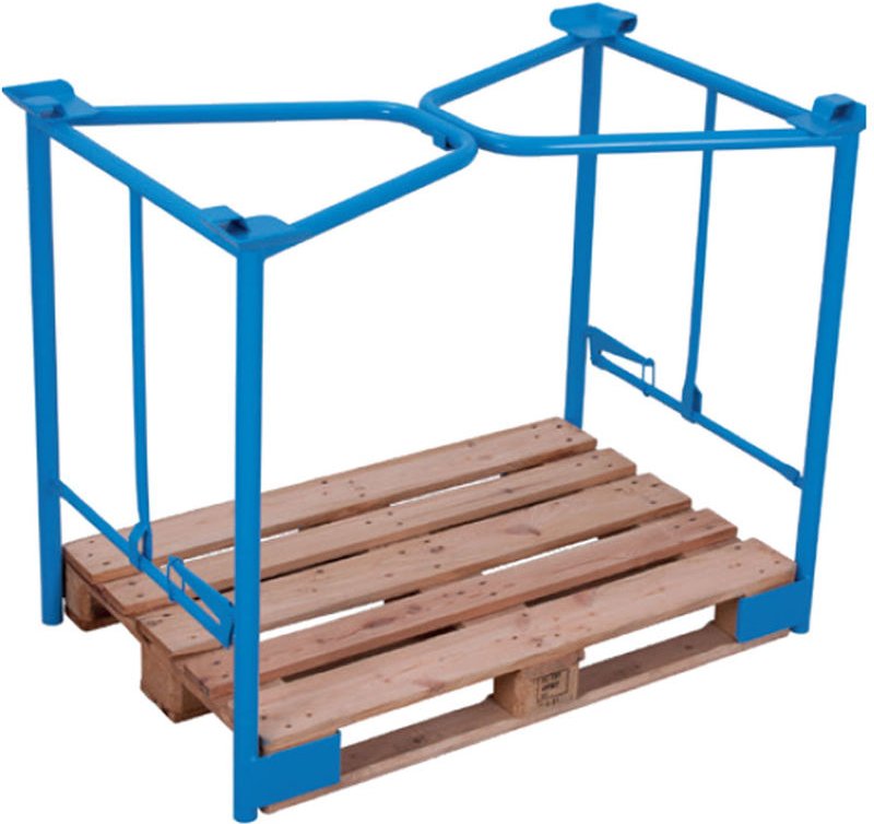 VARIOfit Palettenaufsatz Typ 65k mit Klemmvorrichtung aus Stahl 1200x1000mm Maße, 1200mm Höhe