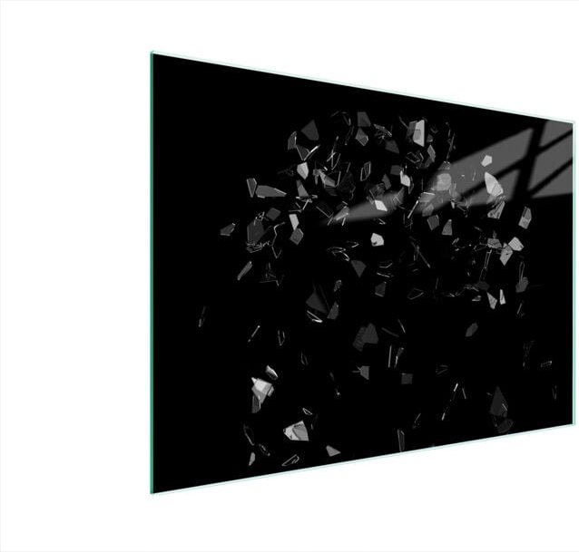 Glasschneidebrett 40x30 Schwarz