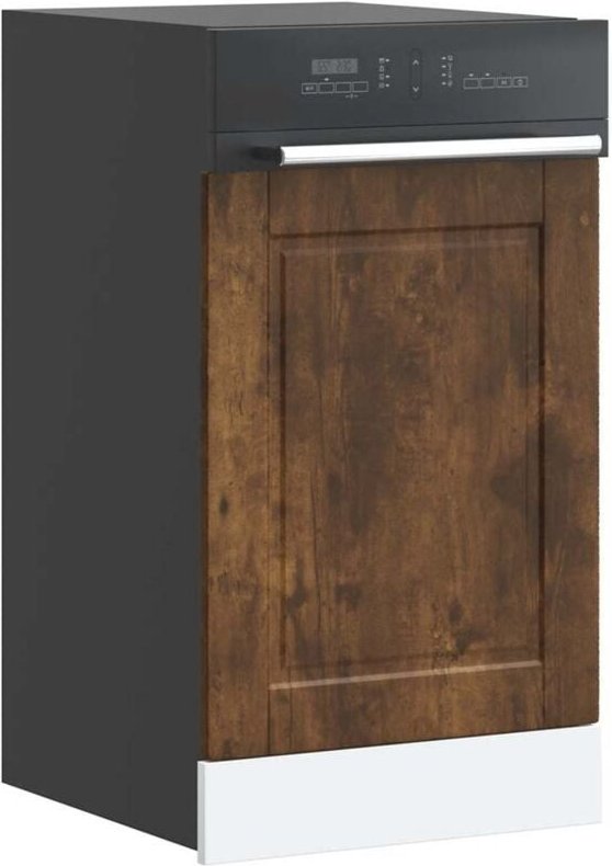 Geschirrspülerblende Porto Räuchereiche 45x1,5x67 cm Vidaxl