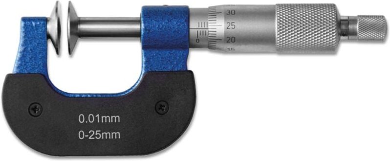 Ultra Präzision - Bügelmessschrauben active für Zahnweitenmessung mit Tellermessflächen 100 - 125 mm