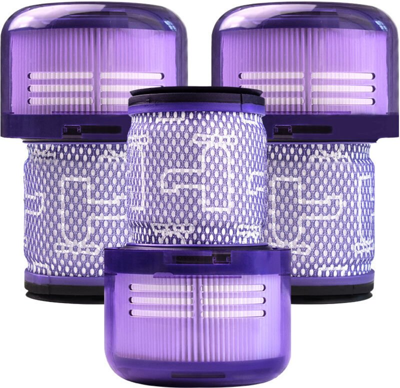 Smyidel Filter für Dyson V12, 2 Stück waschbarer HEPA-Ersatzfilter für Dyson V12 Detect Slim Absolute Extra Total Clean ...