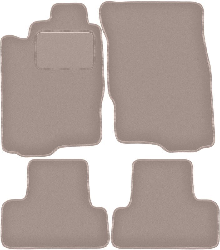 Beige Veloursmatten für: Mitsubishi Eclipse IV Coupé (2006-)