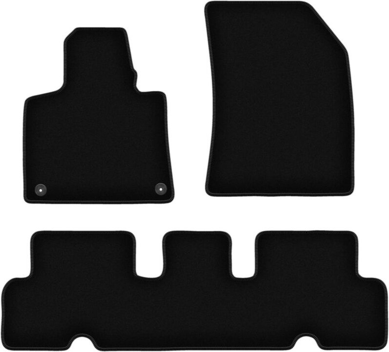 BASIC schwarze Veloursmatten für: Citroen C4 Grand Picasso II Minivan (2013-)