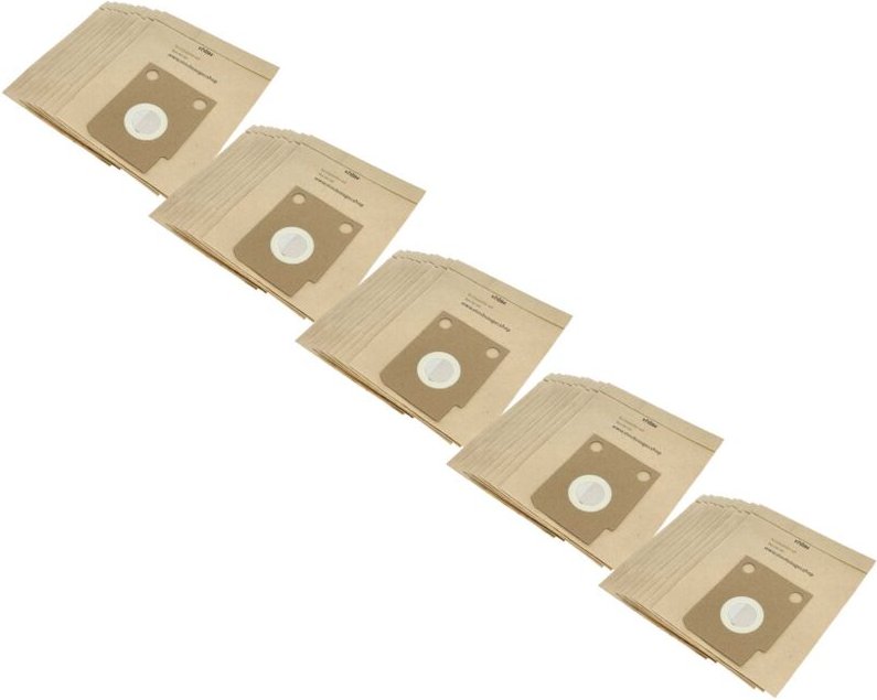 50x Staubsaugerbeutel kompatibel mit Hoover sc 55 Compact, sc 55 Audio, sc 54 Sensotronic Staubsauger - Papier, 26cm x 2...