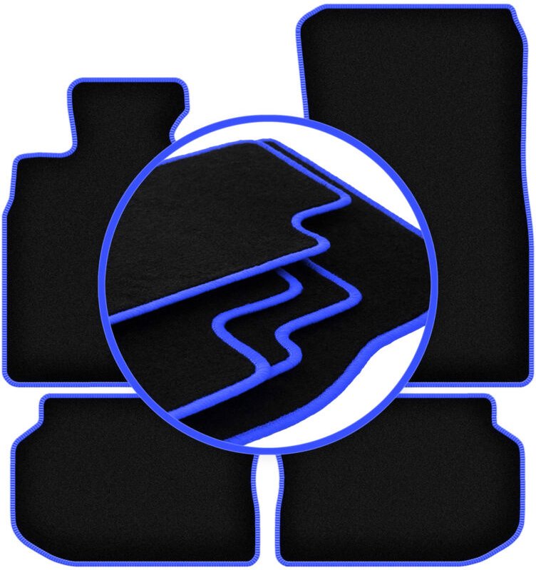 CARLUX-BLUE Autofußmatten für: BMW 5 F11 Kombi, Touring (2010-2013)