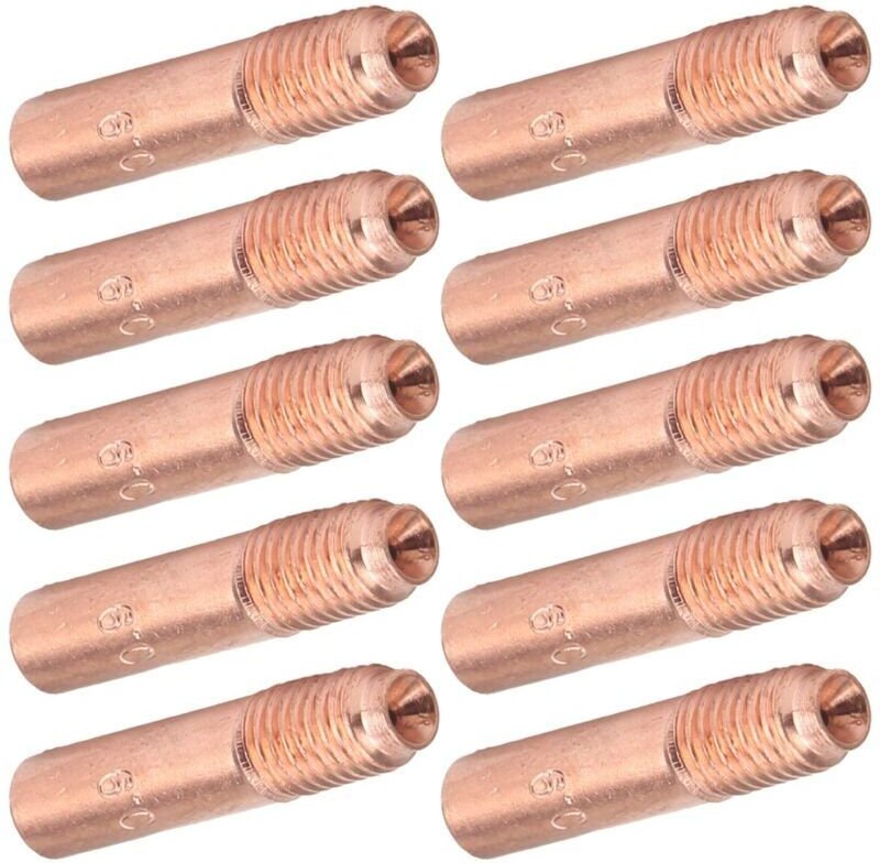 10-teiliges MIG-Schweißdüsen-Set, 0,9 mm, MIG-Schweißkontaktspitzen, Kupferleitfähige Düsen, Kit für industrielles Schwe...